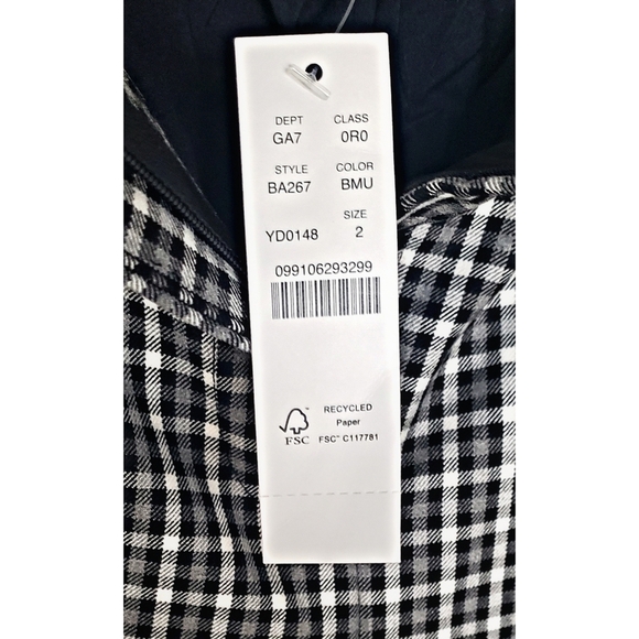 9. J. Crew Pull-on straight-leg pant in check - Picture 6 of 6